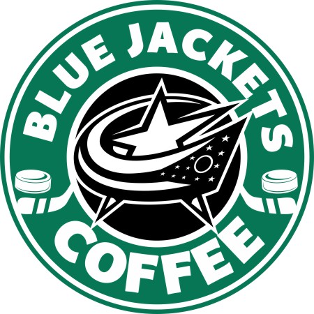 Columbus Blue Jackets Starbucks Coffee Logo vinyl decal